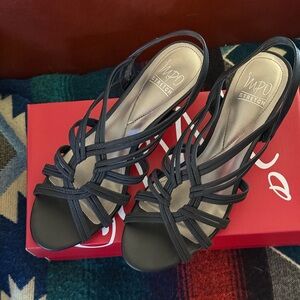 Impo Women's Elegant Black Strappy Sandals